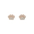 Paw | Rose Gold Vermeil | CZ Diamond Pup Print Earrings